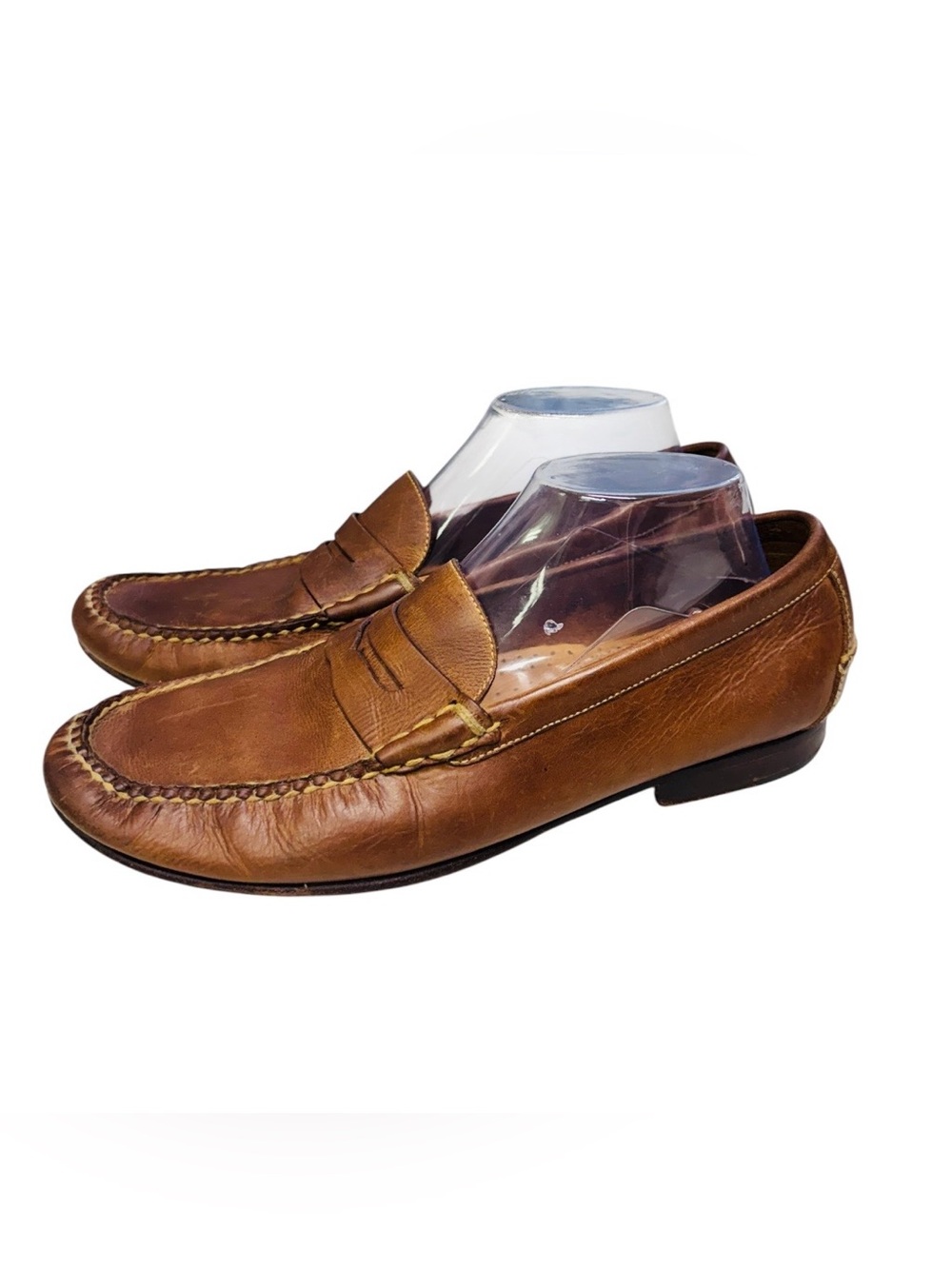 Martin Dingman Countrywear Classic Brown Leather Penny Loafers for Men Sz.10W